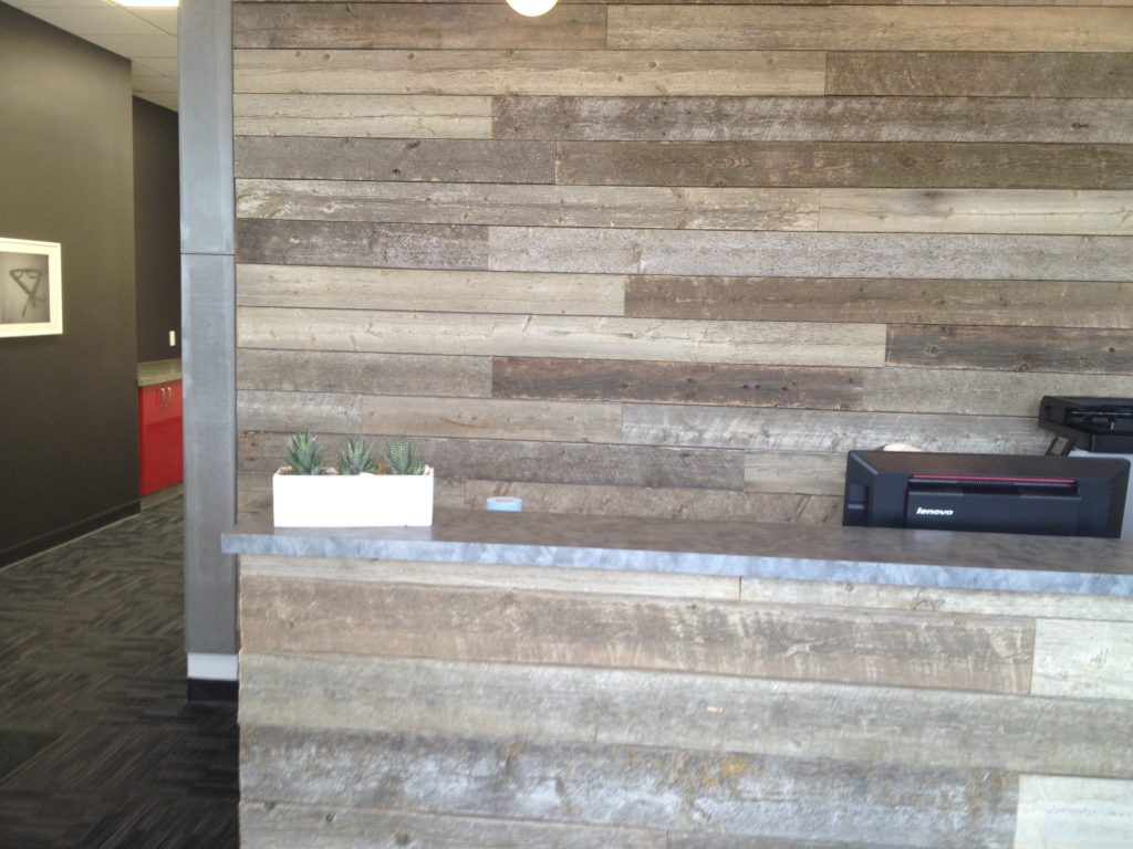 office and desk paneling - front view